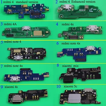 

YuXi Repair parts For Xiaomi 4S 5C 5 Mix Redmi 4 4A 4X Note 4 Note 4X flex cable charging socket board connects