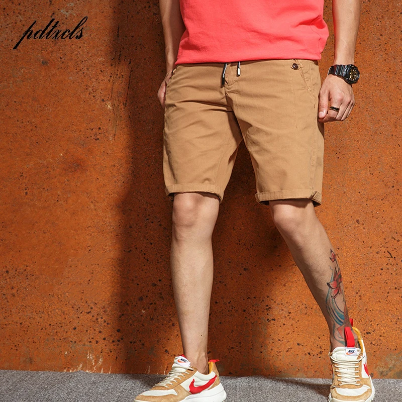 Популярные Модные мужские короткие штаны Летние повседневные хлопок Большие размеры Мужские шорты трендовые Универсальные мужские шорты(Азиатский размер