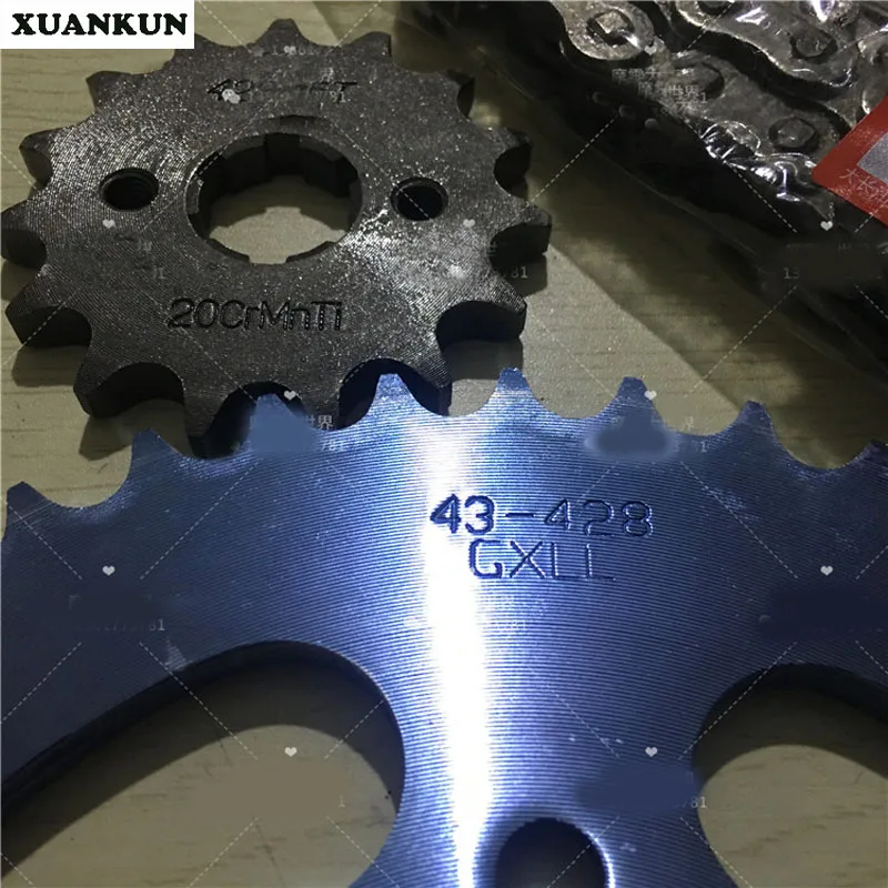 XUANKUN трехкомпонентная цепь для мотоцикла цепная зубьев размер цепочки