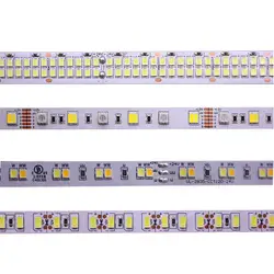 Светодиодные ленты 5 м 2835 5730 5050 5054 RGB CCT RGBCCT RGBW RGBWW теплый белый 60/120/240/480 светодиодный 4in1 12 V 24 V ленты света гибкие полосы