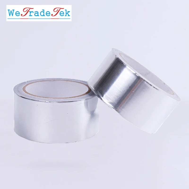 20M Aluminium Foil Adhensive Sealing Tape Heat Thermal Resist Duct Repair High Temperature Resistant Foil Tape