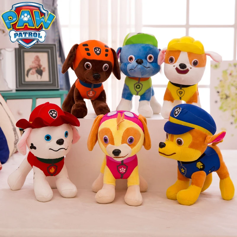 

PAW Patrol Children's Cartoon Toys Doll 20cm Plush Cute Animation Cartoon Animals Chase Skye Plush Doll Children's Birthday Gift