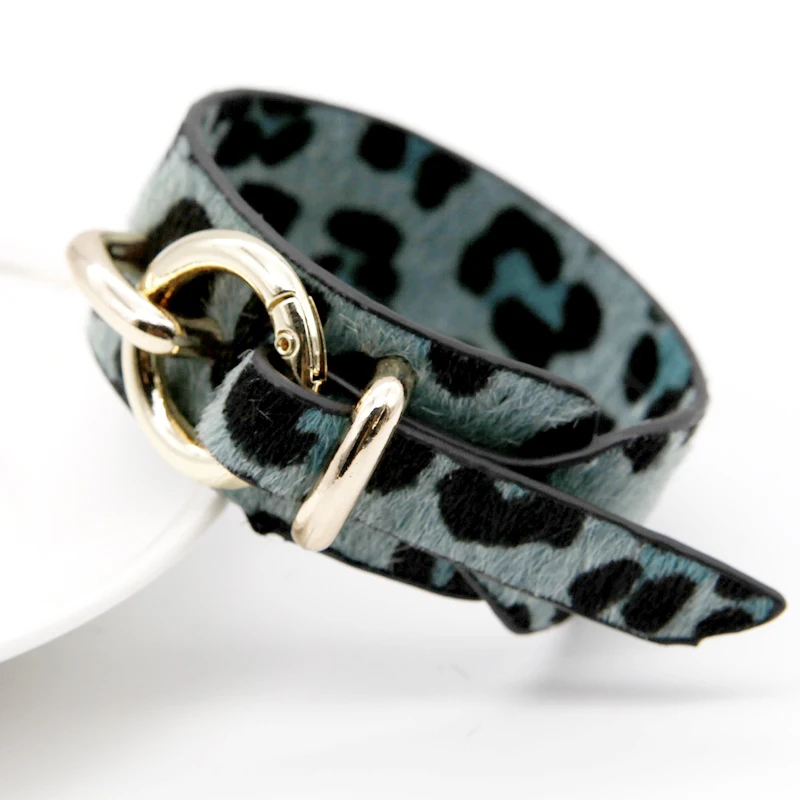 Модный панк кожаный браслет для женщин браслет очаровательные браслеты на запястье Леопардовый Браслет с принтом женский браслет бижутерия ювелирные изделия