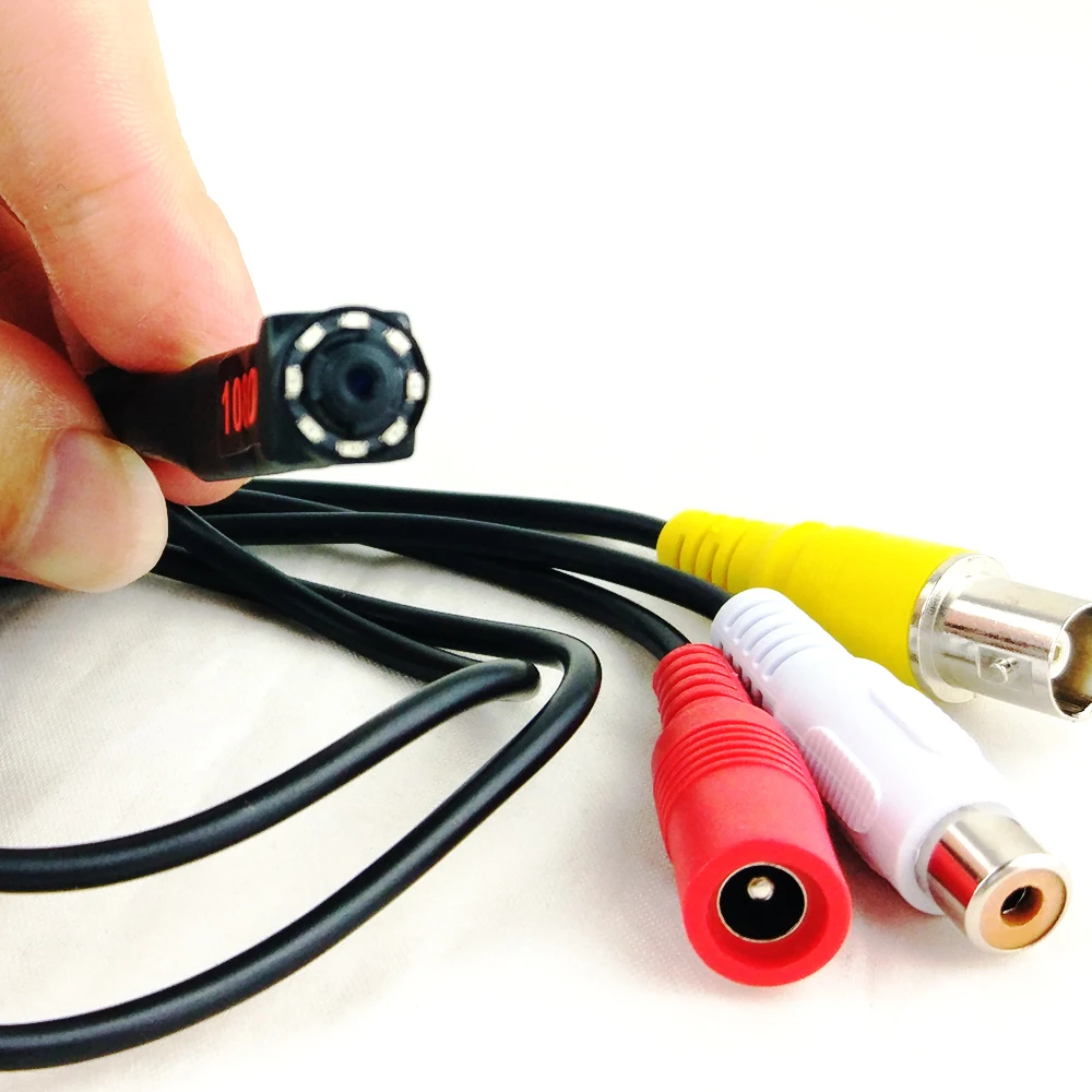 Najtaniej 1080P Mini AHD kamera bezpieczeństwa z 8 sztuk 940nm IR diod led Night Vision kryty wideo cctv kamera audio dla HD AHD system dvr