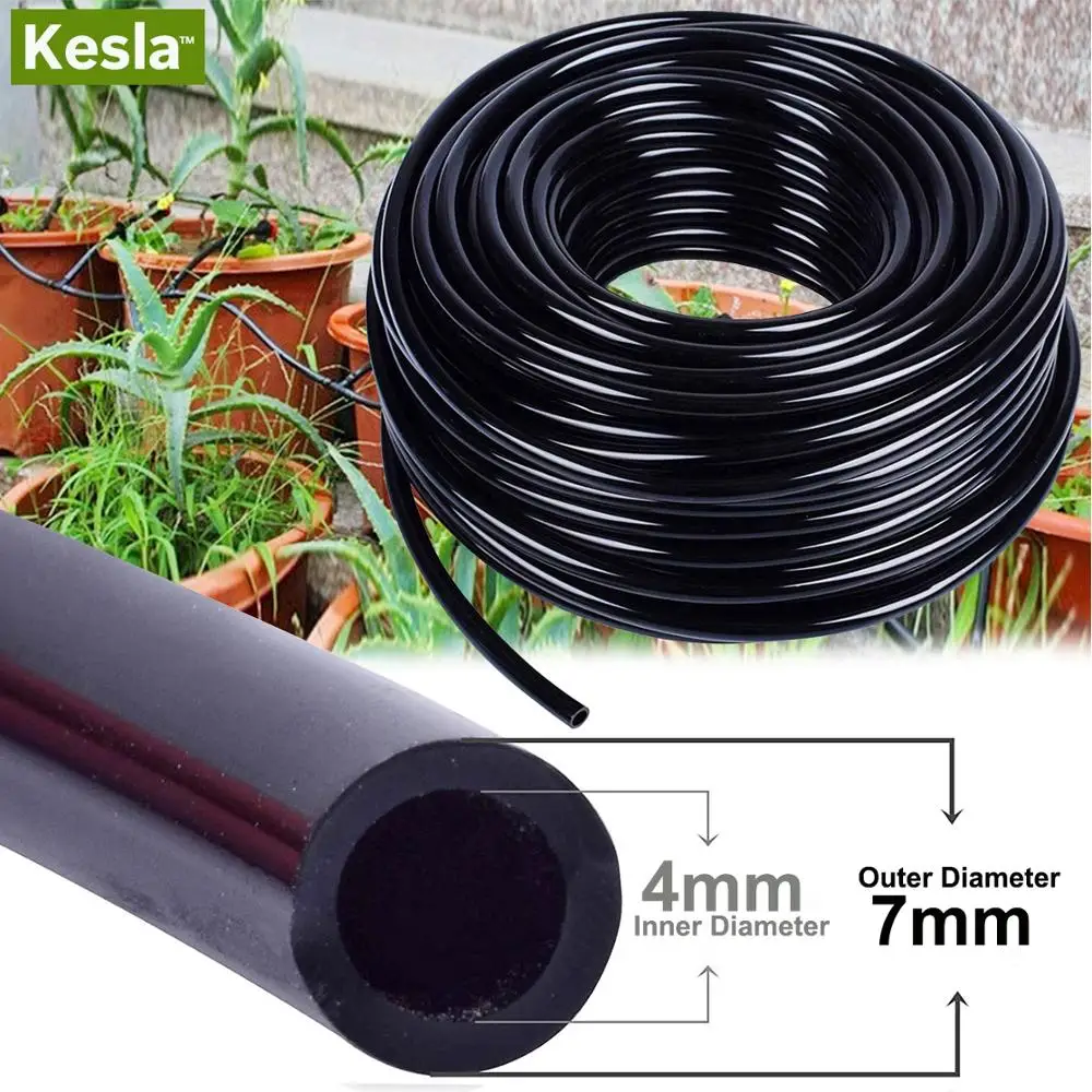 

10m/15/20m/25m/30m Watering Hose 4/7 mm Garden Drip Pipe PVC Hose Watering Irrigation System for Greenhouses Flower Plant