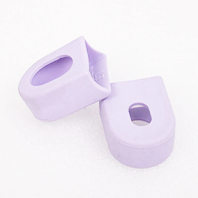 1 пара велосипедный протектор для кривошипа покрытие силикагель Гонки Лицо велосипедный Кривошип защита ботинок коленчатый набор защитный чехол - Цвет: Purple