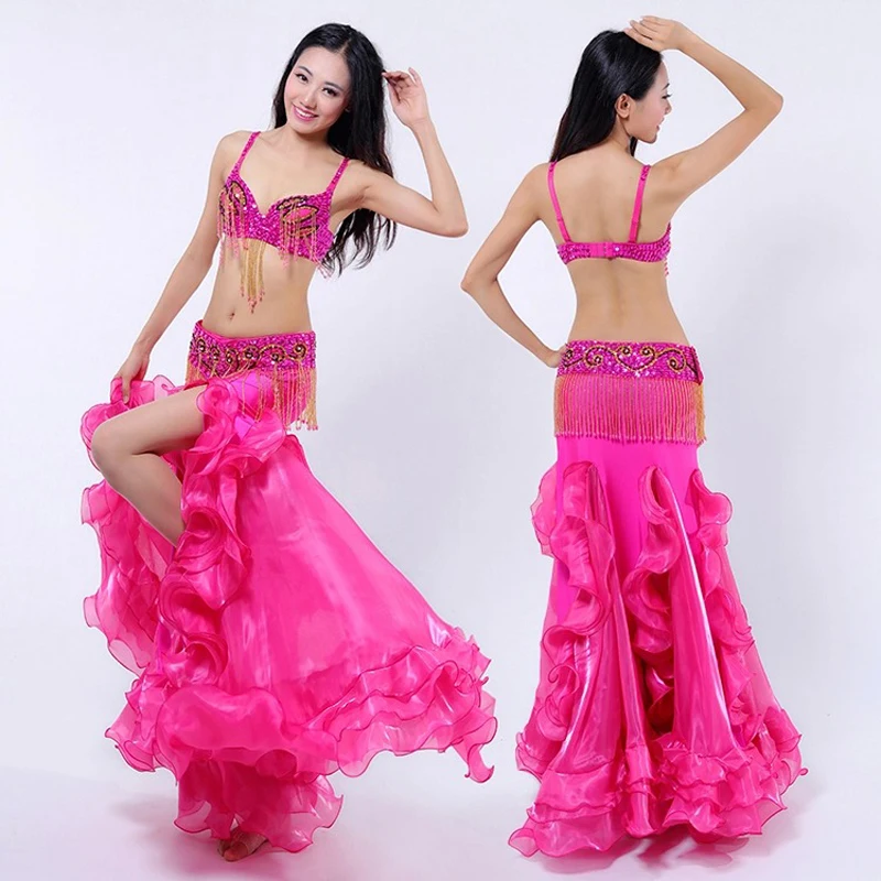 

high quality Egyptian style Belly Dance tribal Costumes Sets Sexy Professional Tribal Belly Dancing Outfits Clothes for Dancers