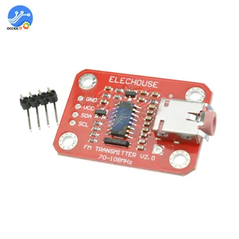 

FM Transmitter Module V2.0 Digital FM Radio Module For Arduino Microphone Audio