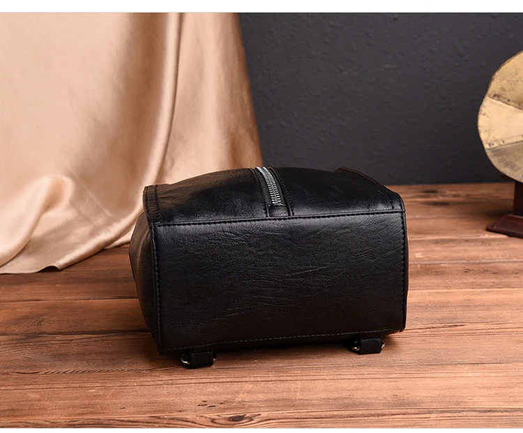 Модный рюкзак ретро Дамский рюкзак высокого качества кожаный рюкзак большой емкости Студенческая сумка для отдыха