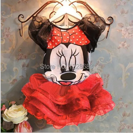 

Fantasia Vestido Infantil Festa Meninas Disfraces Infantiles Girls Minnie Minie Mouse Clothing Dress Vestido De Festa Infantil