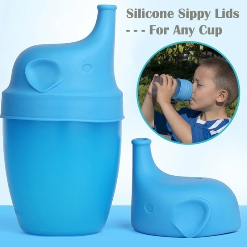 Силиконовые крышки для детского питья преобразует любую чашку или стакан в чашку делает напитки непромокаемыми