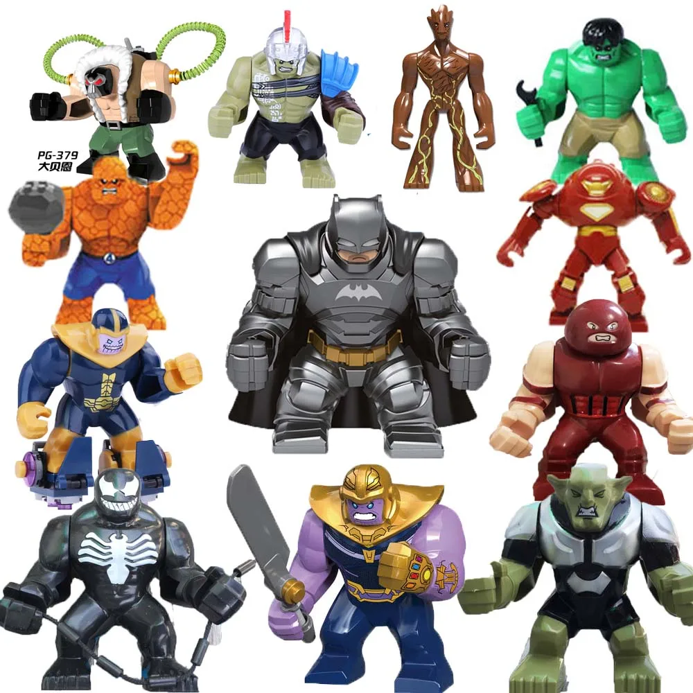 

Big Batman Thanos LegoINGL Marveing Super Heroes Figures Blocks Avengers LegoINGlys Decool Marveling batman Models Set DIY Duplo