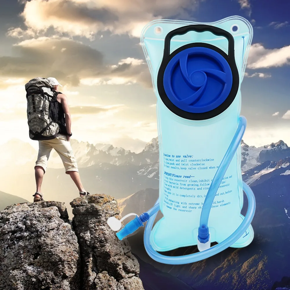2L PEVA Hydration Bladder Bag Water Reservoir Bags Leakproof Backpack