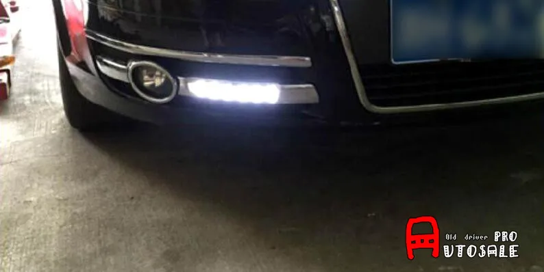 For Audi A6 C5 2005 - 2008 Front Daytime Running Lights Exterior Car Parts 2pcs For Audi A6 C5 2005 - 2008 Front Daytime Running Lights Exterior Car Parts 2pcs