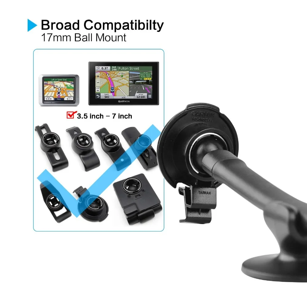 GPS Автомобильный держатель для Garmin Nuvi [13 дюймовый гусиная шея удлиненная рука]