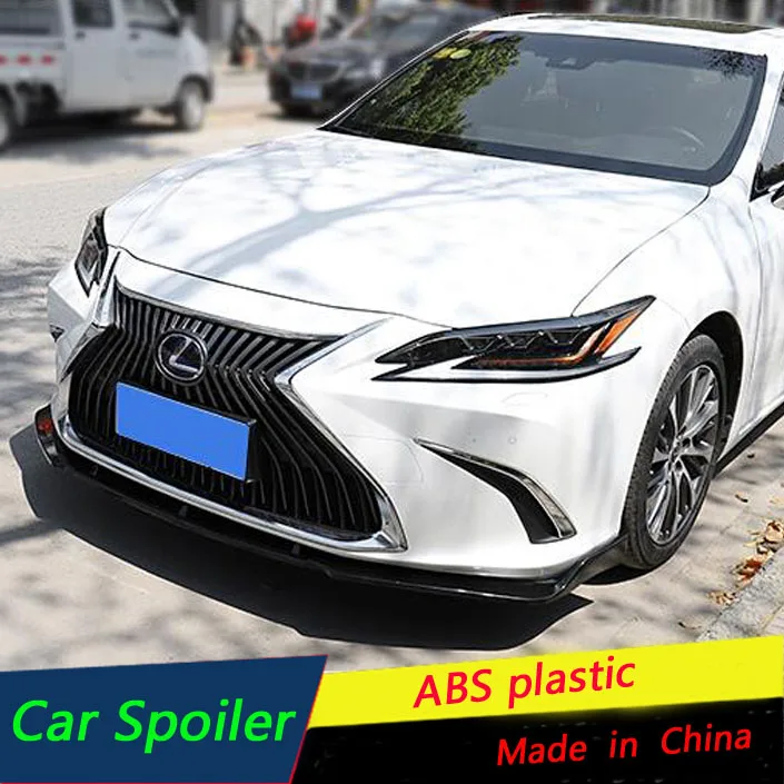 

For Fit 2018 Lexus ES200 ES260 ES300h Front Bumper Diffuser Protector Body kit bumper rear shovel lip rear spoiler black