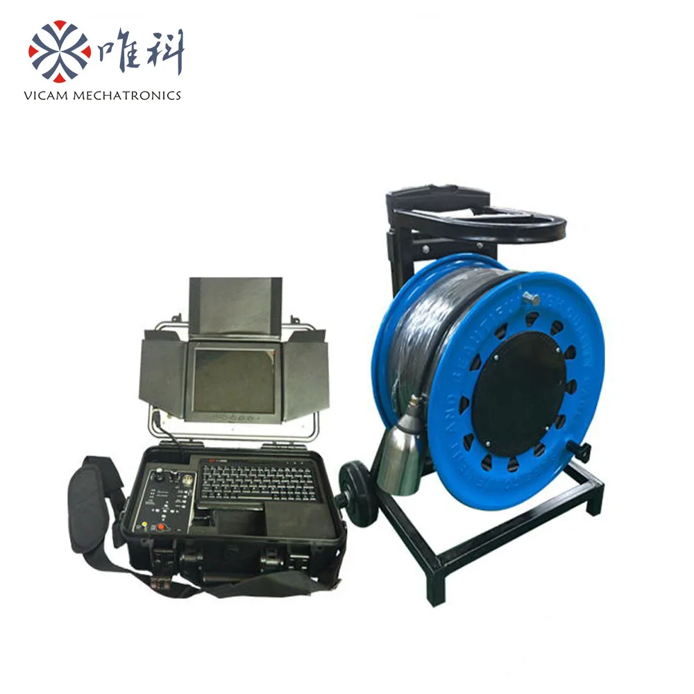 

Underwater borehole pipe video inspection camera system with 100 meters cable V8-100