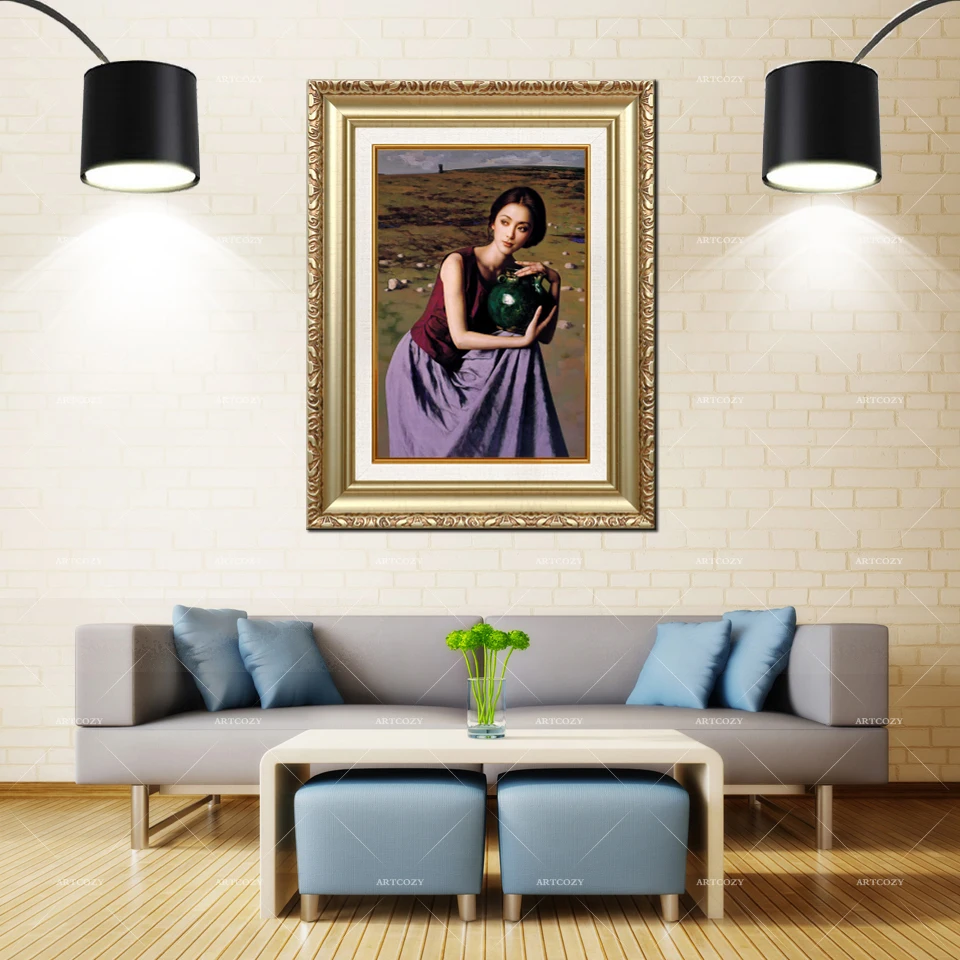 

Artcozy Golden Frame Oil Painting Waterproof Canvas Printing