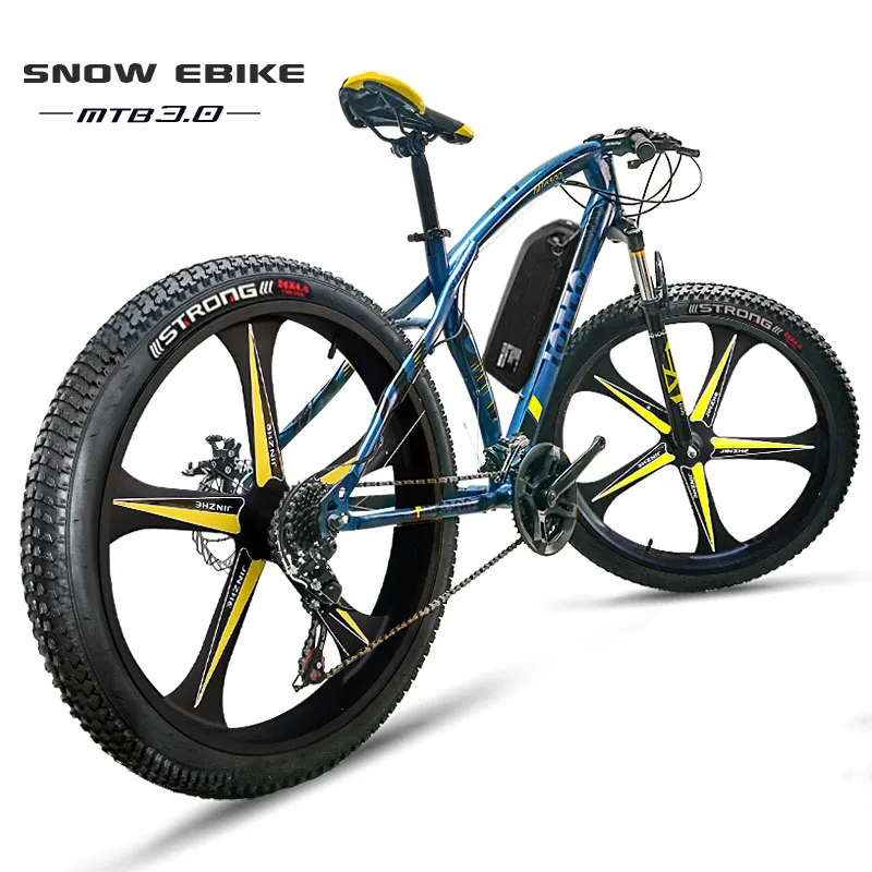 Excellent Electric Bicycle Electric Bicycle Tire 26 Inch Custom Fat 48 V Li Ion Battery 500 W Mtb Road 27 Speed Five Spoke Wheel Ebik 7