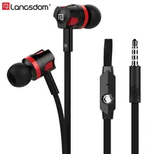 Official Original Langsdom JM26 In-ear Earphone 3.5mm Wired Stereo Headset with Mic Hifi Earbuds for Phone Xiaomi airpods earpod