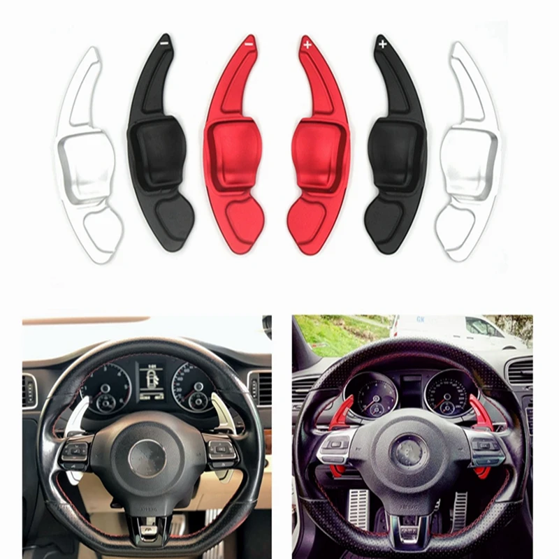 

Car Accesories Steering wheel shift paddle For VW Tiguan Golf 6 MK5 MK6 Jetta GTI R20 R36 CC Scirocco Shifter Extension