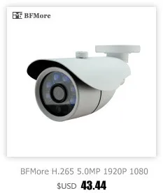 Bfmore H.265 5.0MP 2560x1920 1080 P 2MP IP Камера Sony Full-HD CCTV Камера пульт ИК ночного уход за младенцем видения видеонаблюдения