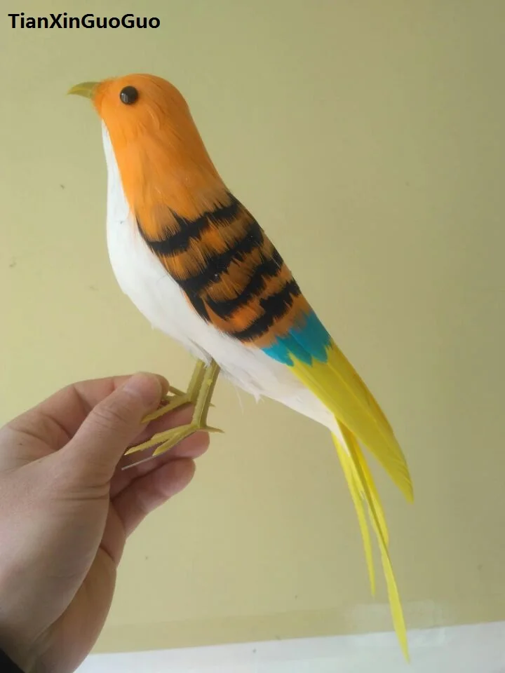 

Большая модель птицы 30 см красочные перья птица ручная работа украшение для дома и сада фотография Реквизит h0901