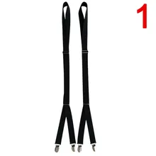 1 пара Бизнес мужские черные рубашка туфли Подвязки подтяжки для рубашки для мальчиков в джентльменском стиле с эластичной резинкой на рубашка подтяжки