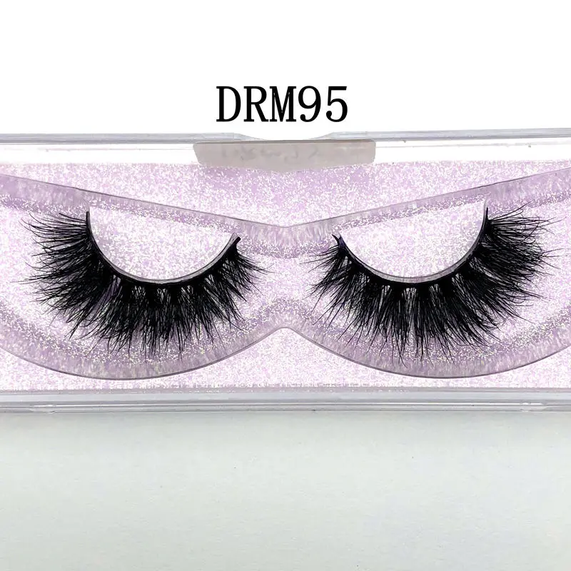

Mikiwi 2usd DRM95 Eyelashes Mink Eyelashes Criss-cross Strands Cruelty Free High Volume Mink Lashes Soft Dramatic Eye lashes