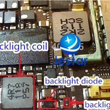 50 компл./лот 100 шт. подсветка диод V3+ 100 шт для задней панели свет катушка 4R7+ 100 шт. фильтр фоновой подсветки L2200 для ipad 2 3 4 mini