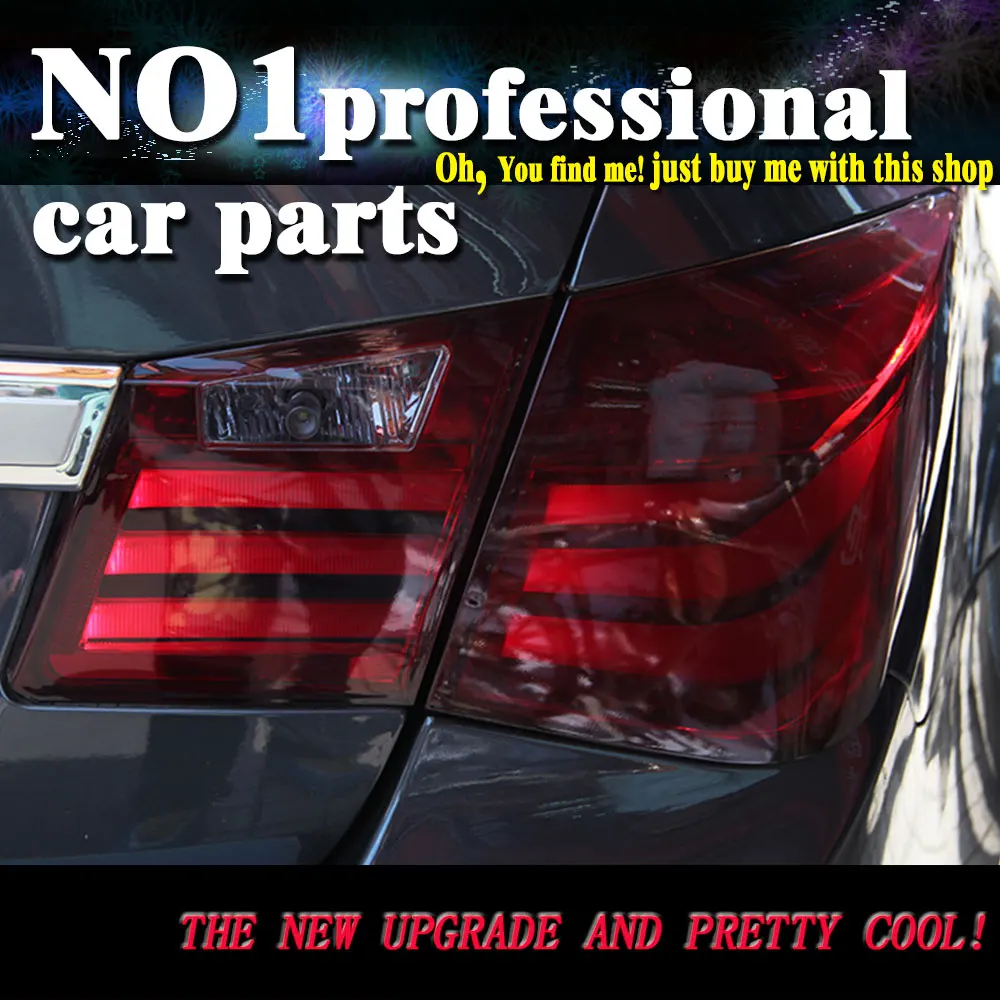 

Car Styling For Chevrolet Cruze 2009-2014 taillights LED Tail Lights Rear Lamp LED DRL+Brake+Park+Signal Stop Lamp