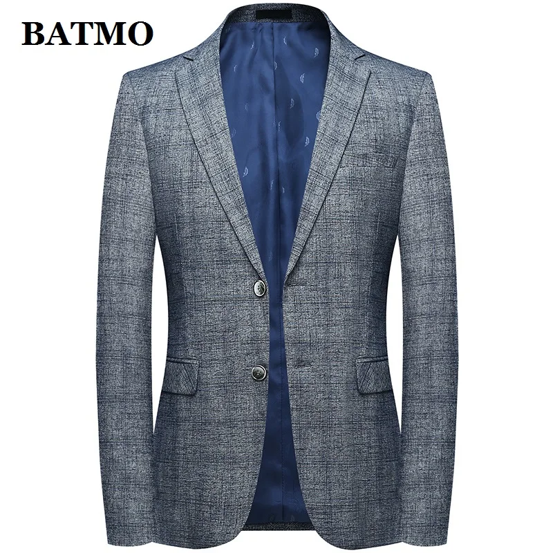 Batmo Новое поступление весна Высокое качество Смарт повседневные костюмы для мужчин, мужские повседневные блейзеры, мужские куртки плюс-размер M-4XL 9803