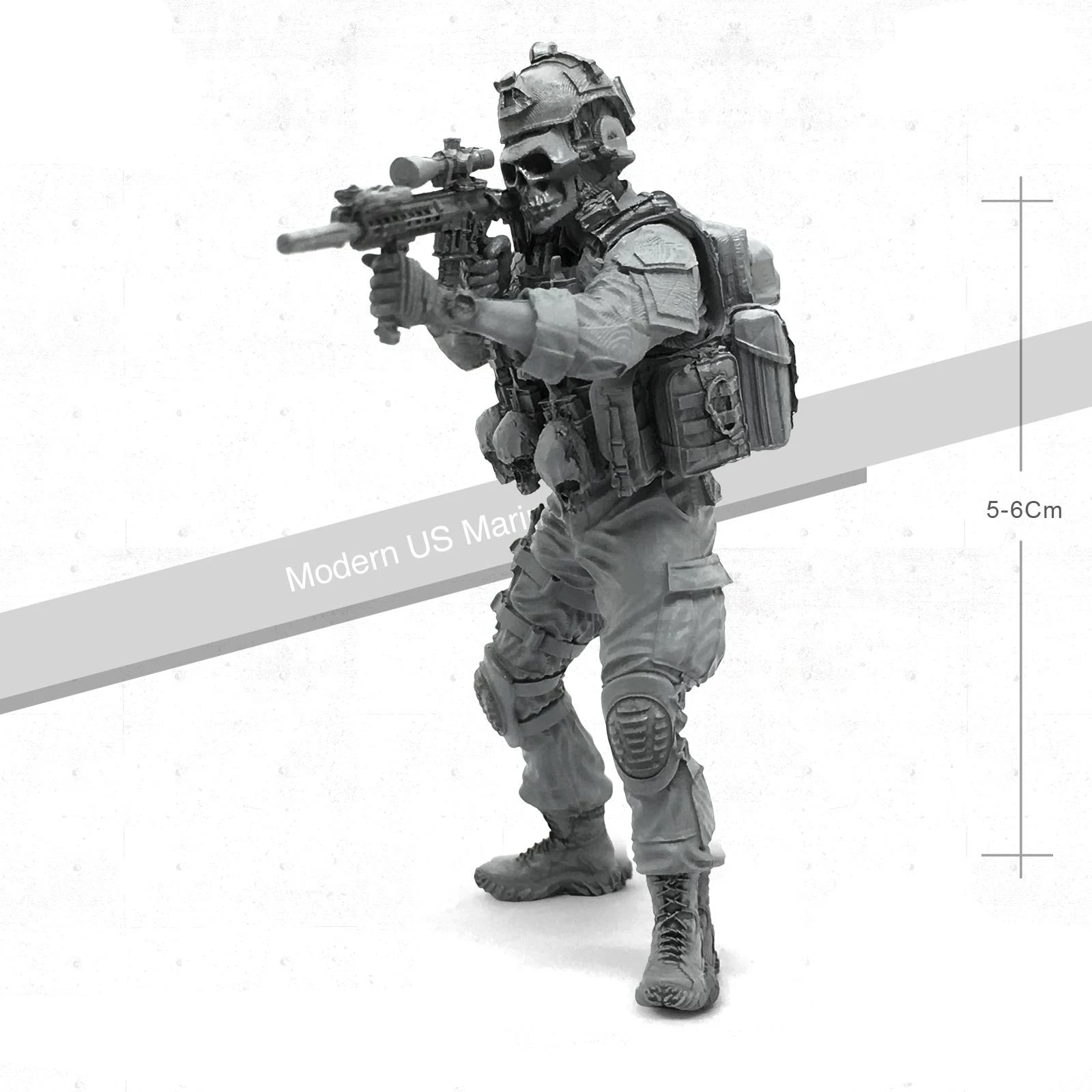 

1/35 Resin Soldier Model for Members of Skeleton Squadron of U.S Special Forces TLP - 05