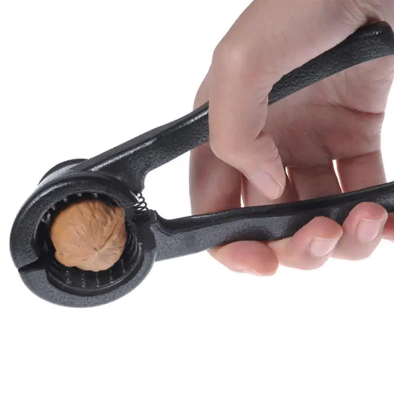 

aluminum alloy Spring Loaded Kitchen Tool Walnut Funnel-type Professional Plier Pecan Clip Nut cracker open tool