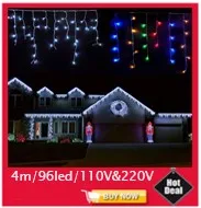Árvore de Natal de Fadas Luzes da Corda ao ar Lote Nova 5 m 300leds Led Heart-shaped Pendente Lâmpada Guirlanda Livre Luzes ac 220 v 110 20 Pçs - 8 lighted glass display case