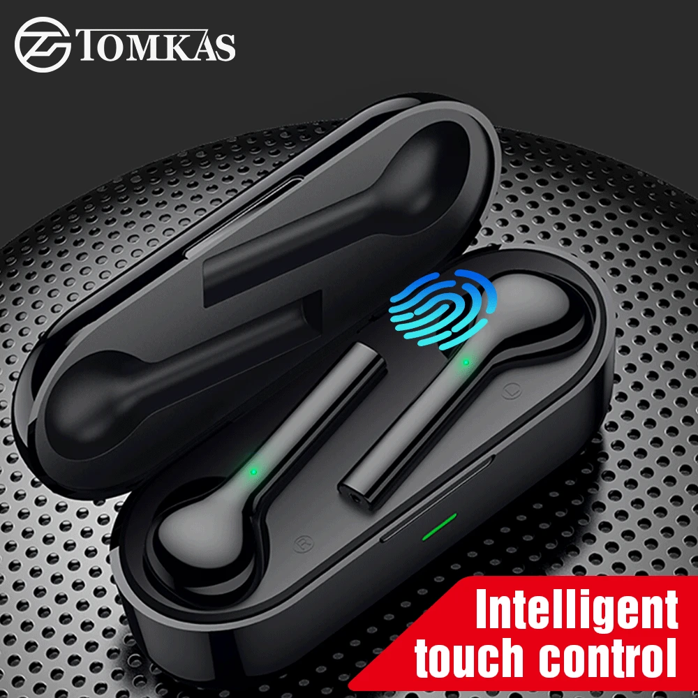 R$124.41 55% de desconto|Tomkas mini tws bluetooth fone de ouvido sem fio fones freebud controle toque esporte fone com microfone duplo para o telefone móvel-in Fones de ouvido from Eletrônicos on AliExpress 