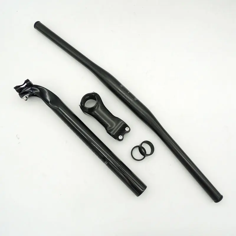 

no logo Carbon Fibre Bike31.8*600mm Handlebar Group Mountain Road Bike MTB Bicycle Handlebar & Stem & Seatpost Bike Accessories