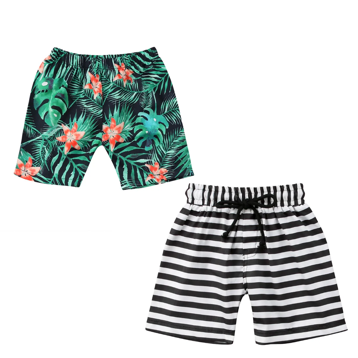 

1-6T Baby Kid Boy Summer Hawaiian Beach Swimwear Swimsuit Swim Pants Floral Stripe Shorts Casual Sport Jogger Trousers
