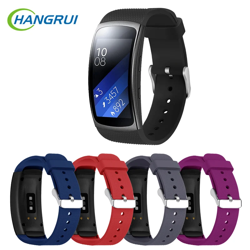 Hangrui силиконовые ремешки для часов samsung gear Fit 2 Pro ремешок для часов браслет для samsung Fit 2 Замена relogio inteligente