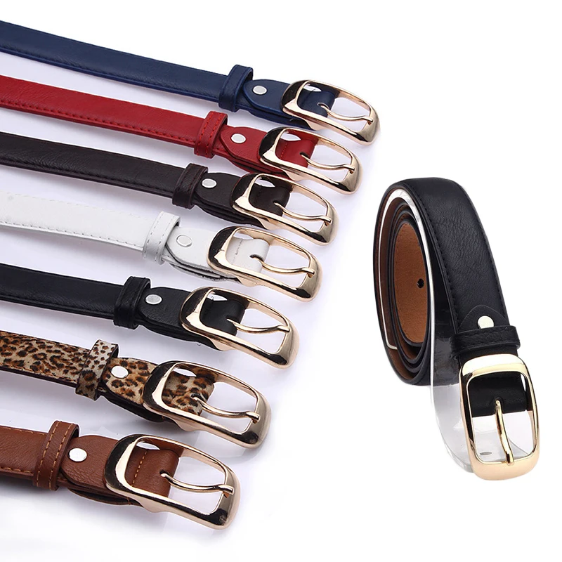 

Girl Metal Accessories Leather 1 Pcs Fashion Buckle Belt Imitation