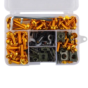 

NICECNC Complete CNC Fairing Bolts Kit Bodywork Screws Nut For Suzuki GSXR600 GSXR1000 GSXR1100 GSXR1100W GSX-R600 GSX-R1000