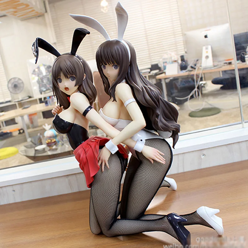 

2019 new 36cm Tony's Bunny Sisters Anime Miya Usami Miyuki Usami Sexy girls Anime PVC Action Figures toys Brinquedos figurine