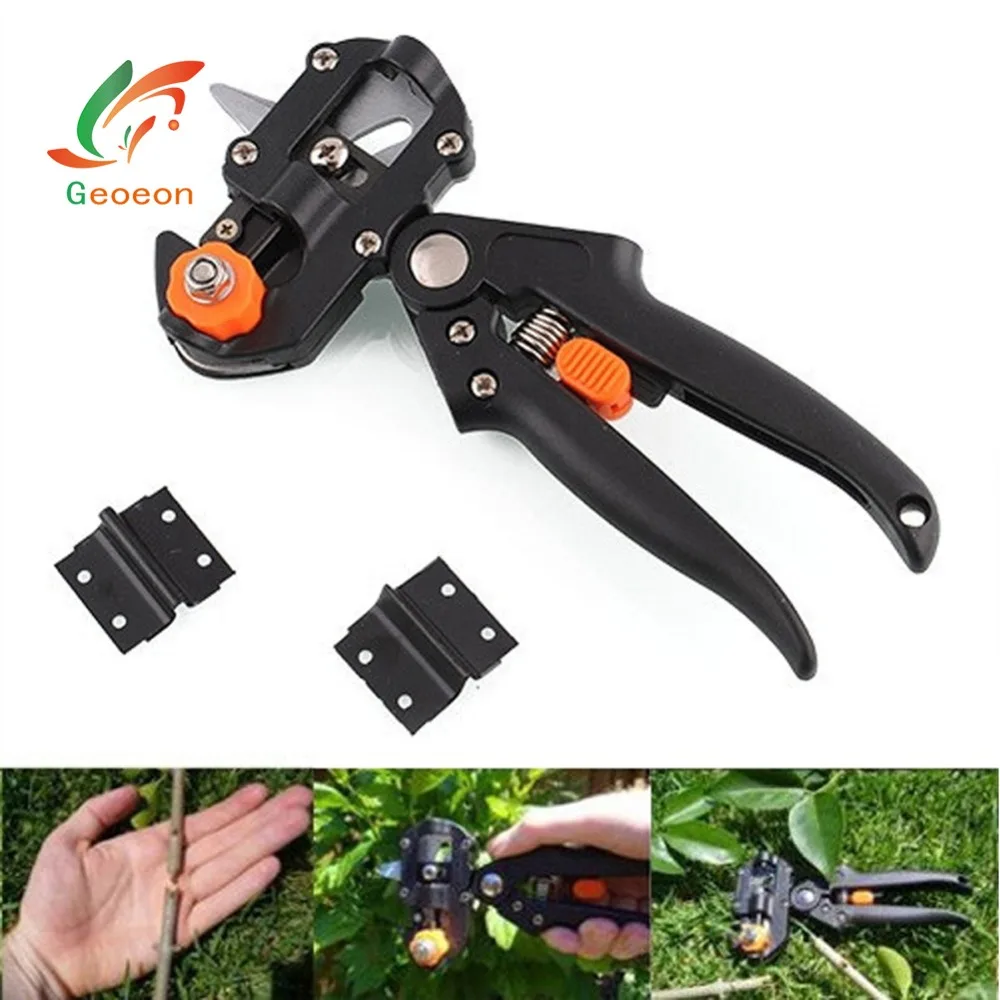 

Geoeon Garden Tools Chopper Fruit Tree Pruning Shears Scissor Grafting Tool with 2 Blades Pruner Tree Cutting Tools Dropship D7