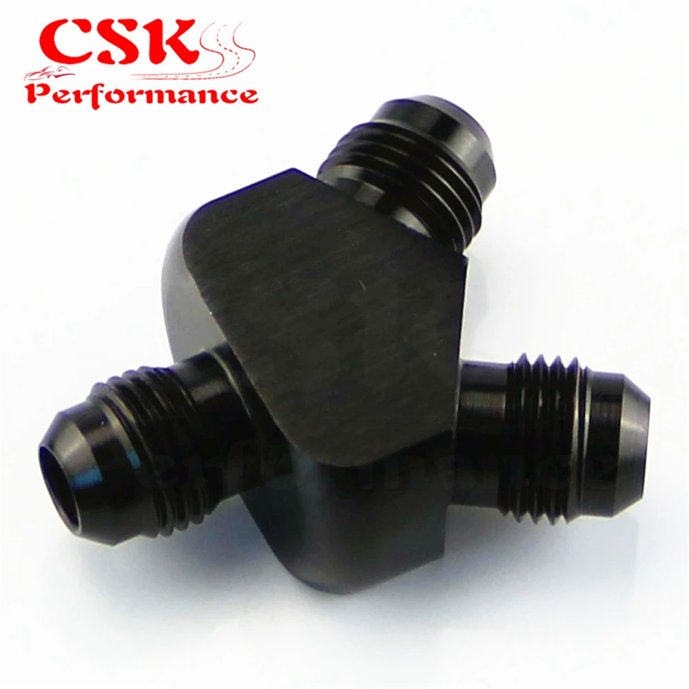 AN6 To 6AN X 2 алюминиевые Y образные АДАПТЕРНЫЕ фитинги черные адаптеры|adapter fitting|an6 to