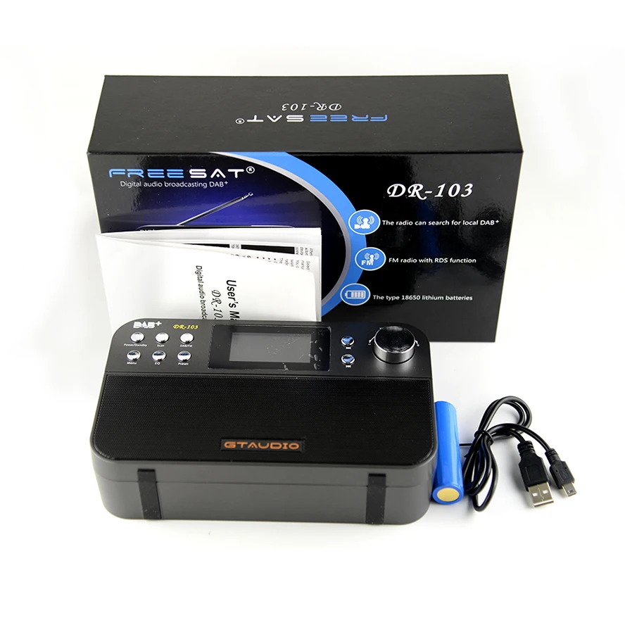 

2.4 TFT-LCD Digital Audio Broadcastiong Freesat DR-103