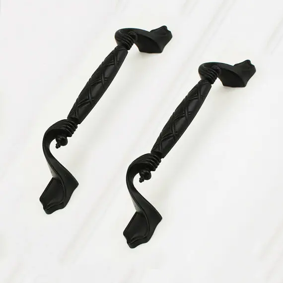 3,75 ''5'' 6,3 ''уникальные черные ручки для выдвижных ящиков Ручки ...