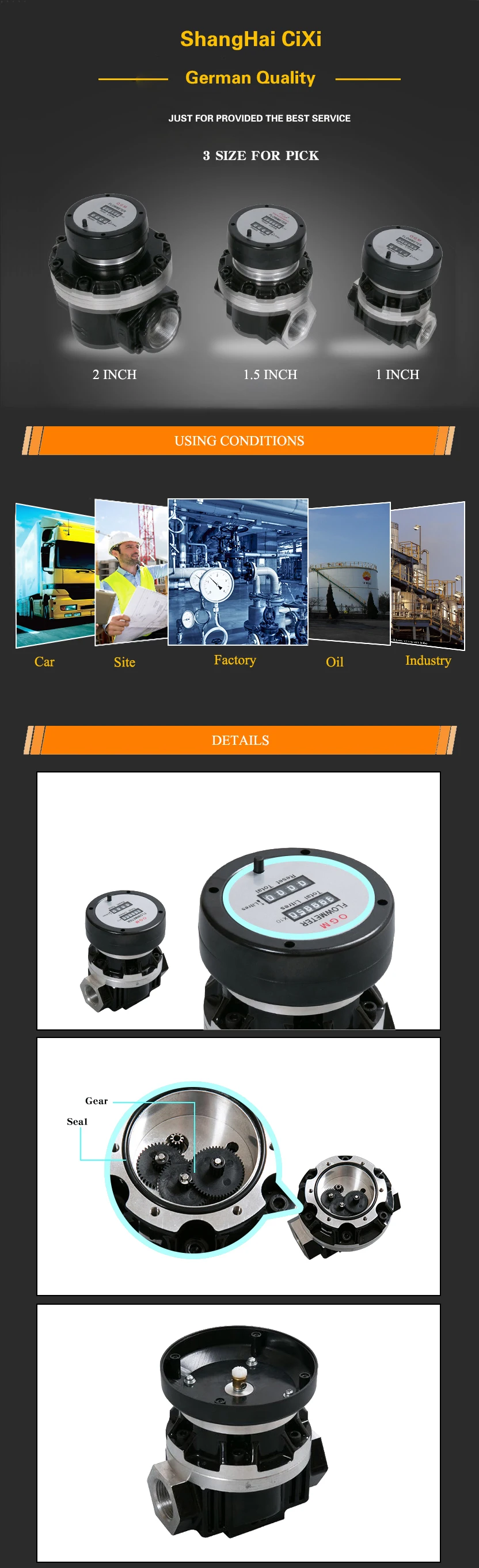 OGM Oval Gear Flow Meter 6