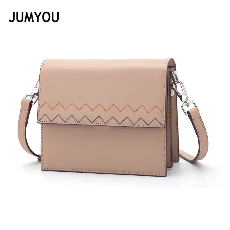 

Women Messenger Bag Small Split Leather Vintage Ladies Shoulder Bags Simple Fashion Solid Wide Shoulder Strap Lady Bag 2019