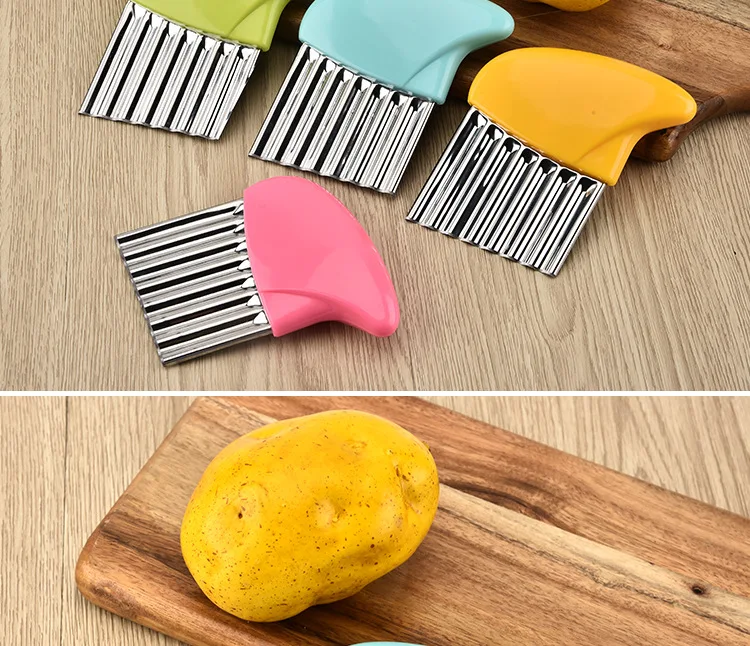 FUHAIHE для волнистой нарезки картофеля инструменты для снятия кожуры кухонные ножи Аксессуары кухонные гаджет для овощей и фруктов из нержавеющей стали