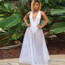 HITOM принцессы Для женщин Тюлевая юбка Высокая Талия плиссированная юбка сетки длинные юбки пляжные юбки Для женщин s